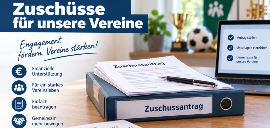 Symbolbild für die Beantragung von Vereinszuschüssen